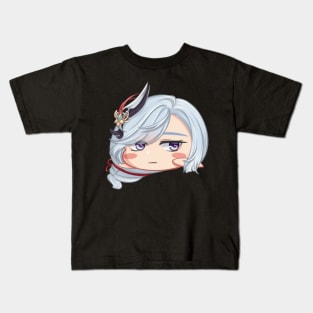 chibi shenhe genshin fanart Kids T-Shirt